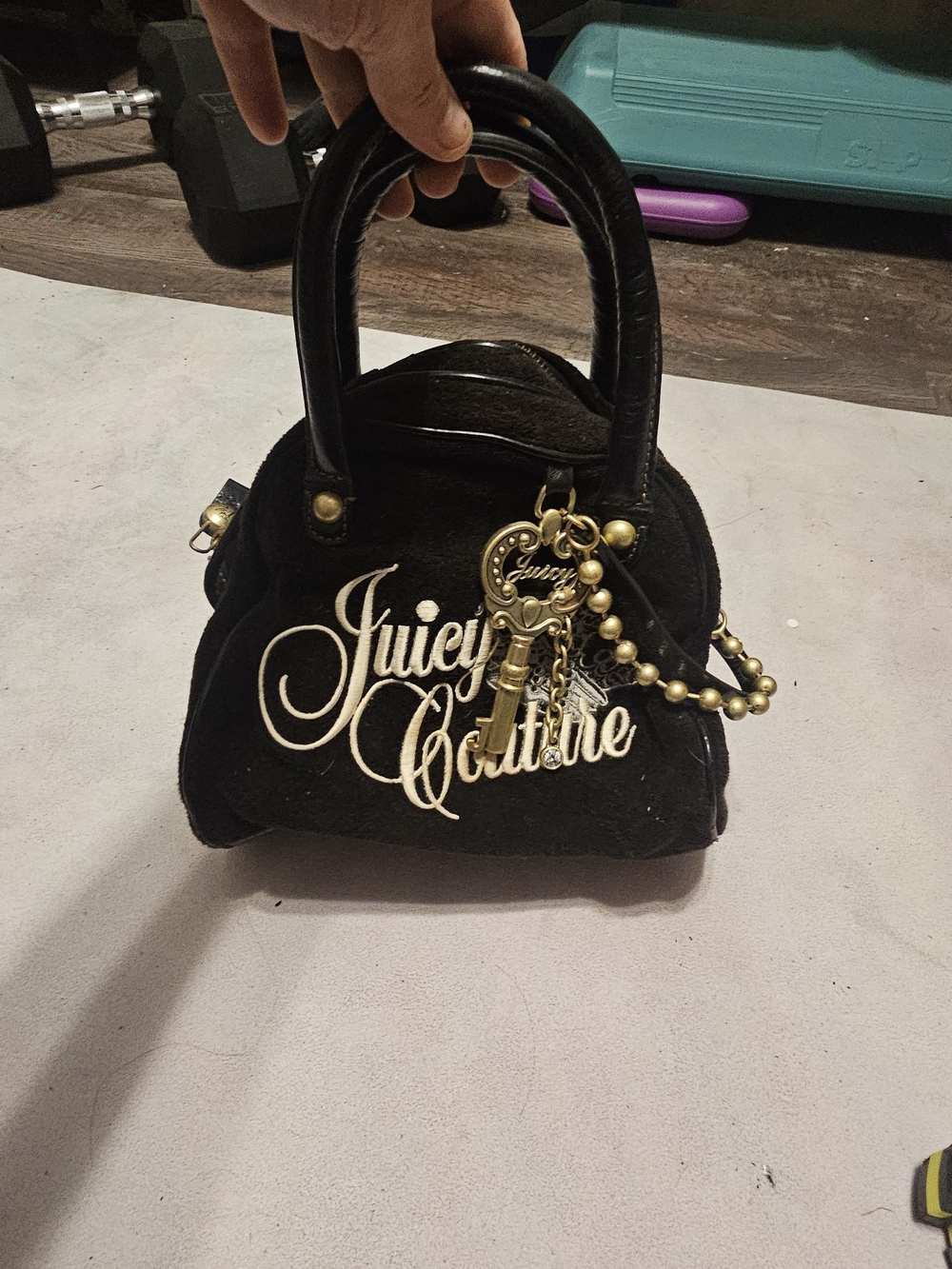 Juicy Couture Black Mini Satchel Handbag